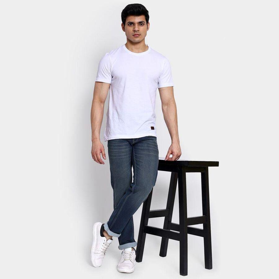 Men's Slim Fit Jeans , Mid Blue, large image number null